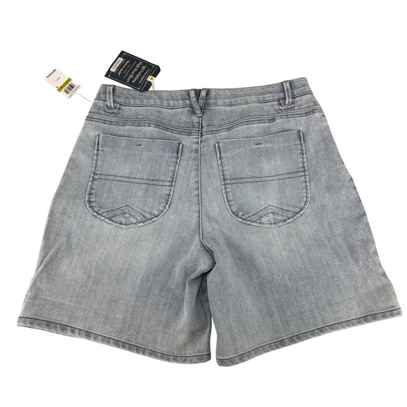 NWT Democracy "Ab"solution High Rise Jean Shorts Light Blue Denim Women's 14 - Picture 10 of 10